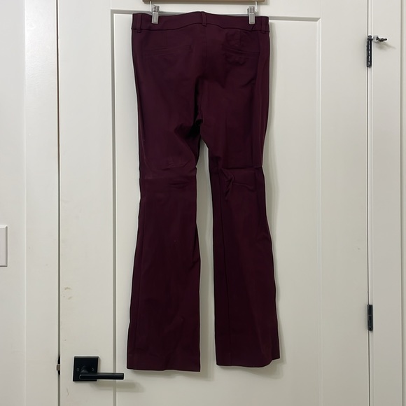 Pixie Flare high rise burgundy pant - Picture 3 of 5
